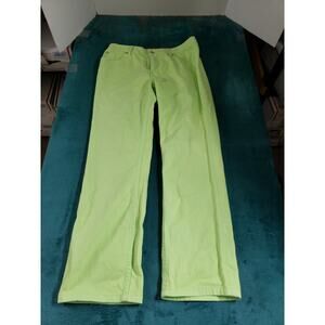 Tommy Hilfiger Jeans Size 6 Womens Green Pants Stretch Mid Rise Hipster Bootcut